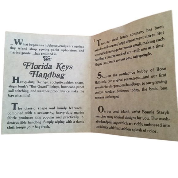 The Original Florida Keys Vintage Hand Painted‎ Lighthouse Scene Handbag Purse - Picture 5 of 12